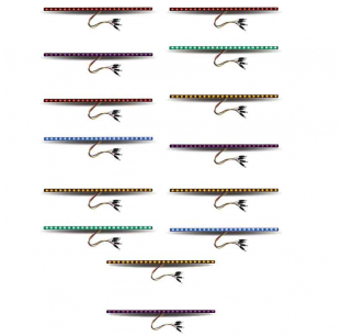 17 Dual Revolution LED Strip - Amber/Purple, 0.5 x17 Undermount, Perfect Fit