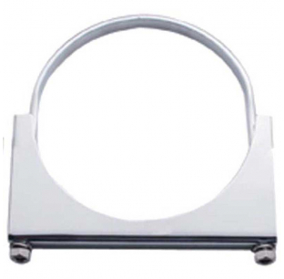 Stainless Steel U-Bolt Exhaust Clamp - Available in 5, 6, 7 Inch Diameters - Fits Most Truck Models - United Pacific 6 Month Warranty