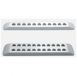 Chrome Plastic 11 LED 17 Inch Light Bar Bezel - Single or Dual Design - Fits Most Truck Models - United Pacific 6 Month Warranty