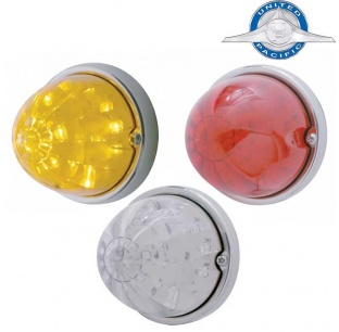 United Pacific Dual Function 17 LED Light Flush Mount Kit - Amber LEDs, Amber Lens, Watermelon Design (UP37900)