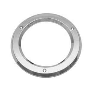Chrome Plastic 4 Inch Round Light Bezel - Durable and Stylish Light Cover
