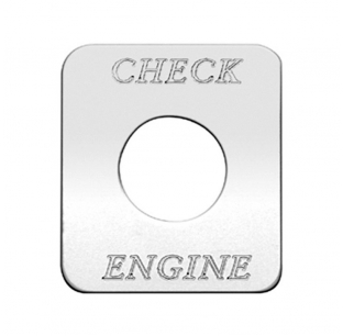 Stainless Steel Check Engine Switch Plate for Freightliner FLD Classic Models
