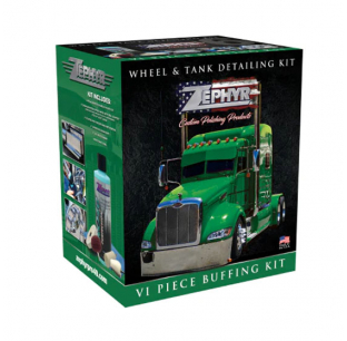 Zephyr 6 Piece Wheel and Tank Detailing Kit for Professional Car Care