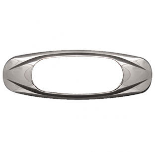 Chrome Snap-In Bezel for MCL17 Marker and Clearance Lights - Durable and Easy to Install