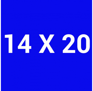 Vertical Stripes Design 14x20 Blue Background (MC-108429)