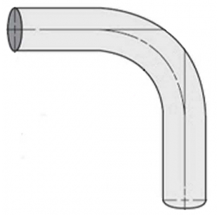 Stainless Steel 90 Degree Plain End Elbow - Various Sizes and Radii Available