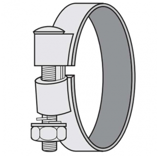 Carbon Steel 1 Inch Wide Full Circle Clamp - Durable and Reliable