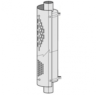Horizontal Slots 180 Degree Muffler Guard Assembly