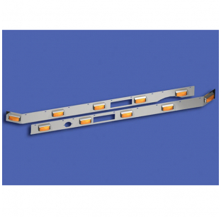 Mack Granite Lighted Cab Skirt - Stainless Steel Fit