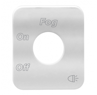 Freightliner Stainless Steel Fog Light Switch Plate - Durable and Stylish Accessory