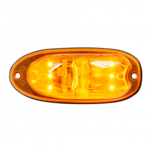 9 SMD LED Oval Flange Mount Side Light - Durable, High-Visibility Lighting Solution