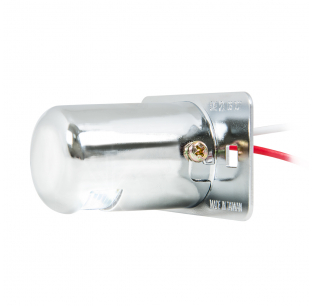 Round License LED Light with Surface Mount Screws - Durable and Easy to Install