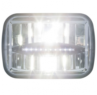 5x7 Inch 12 LED Dual High/Low Beam Headlight - High Performance Lighting