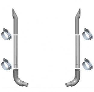 Western Star 7 Inch Lincoln Exhaust Package for Constellation and Heritage Cabs, Free Shipping USA