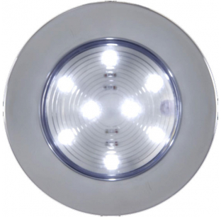 8 LED Accent Light with Chrome Trim Ring - Sleek and Modern Lighting Solution