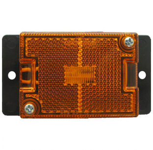 Incandescent Amber Marker and Clearance Light with Reflex for Enhanced Visibility