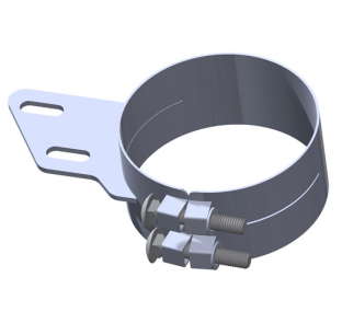 Roadworks Peterbilt 6 Inch Angled Style Exhaust Clamp - Durable and Perfect Fit