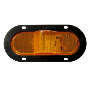 Piranha LED Mid-Turn Oval Amber Light - Durable, Bright, and Easy to Install