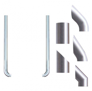 Freightliner Classic & Kenworth 8 Inch Exhaust Kits Without T Pipe - High-Quality Fit