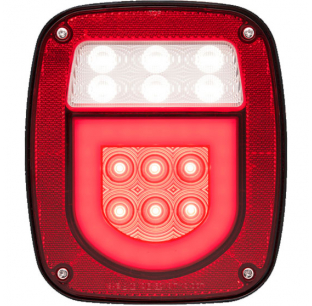 Passenger Side 36 LED Red Combination Stop/Turn/Tail/Back-Up Light for Vehicles