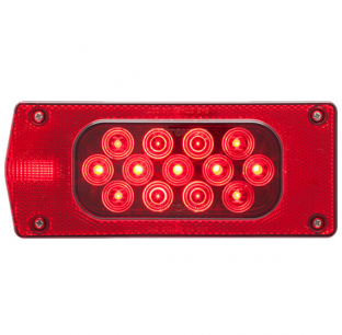 Driver Side Low Profile 23 LED Red Combination Tail Light for Vehicles