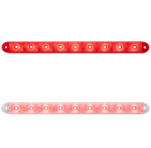 9 LED Red Ultra Thinline Stop/Turn/Tail Light Bar for Vehicles