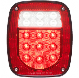 Driver Side 18 LED Red Combination Stop, Turn, Tail, Back-Up, License Light