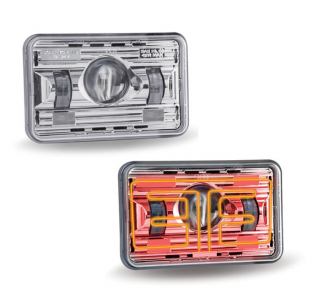 4x6 Inch Premium LED Projector Headlight with Heated Lens for Enhanced Visibility