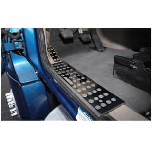 TPHD Stainless Steel Freightliner Cascadia Foot Rest Upper Interior Trim for 113 and 125 Models