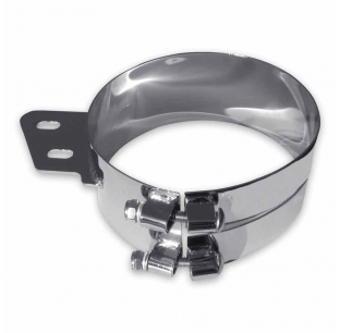 10 Inch Wide Band Clamp with Angled Mounting Plate for Secure Fitting