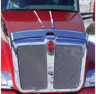 Kenworth T680 Long Hood 2015+ Stainless Steel Center Hood Trim