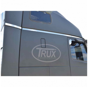 Volvo VN730-780-VT880 Cab & Sleeper Trim, Stainless Steel, 3M Tape Install, Fits 2003-2016 Models, Trux Manufacturer