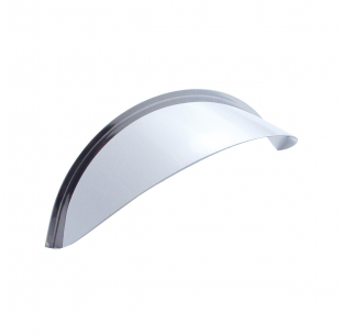 4 Inch Stainless Steel Round Light Visor Without Lip for Trucks - United Pacific