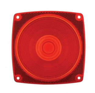 Red Combination Light Lens - Durable, High-Quality Replacement for Tail Lights