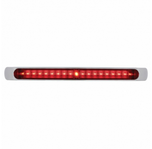 19 LED 17-inch S/T/T Light Bar with Chrome Bezel for Enhanced Visibility