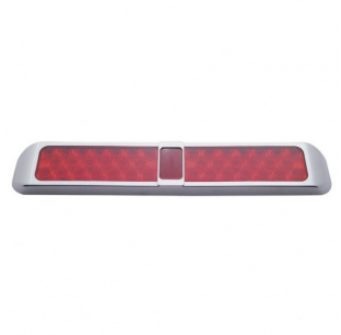 Red LED Rectangular Stop, Turn, Tail Light with Bezel - Durable and Bright